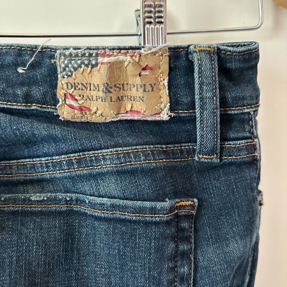 Ralph Lauren Blue Jeans with Classic Stitching and Rivets